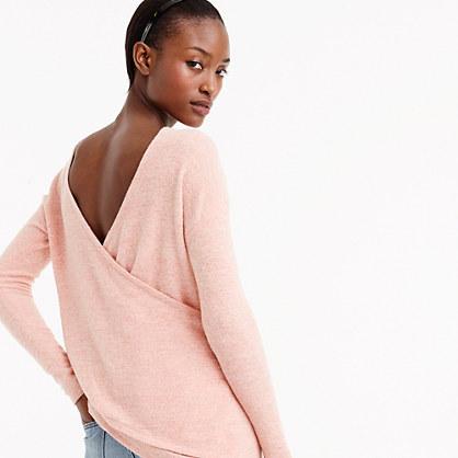 J.Crew Reversible V-back long-sleeve tunic