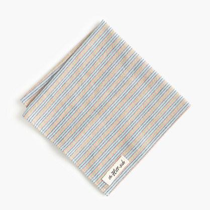 J.Crew The Hill-side® selvedge pocket square in stripe