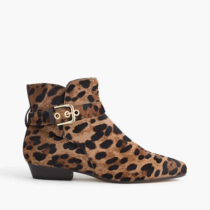 J.Crew Buckle boots in calf hair