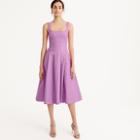 J.Crew Tall pleated A-line dress in faille