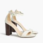 J.Crew Ankle strap stacked-heel sandals (100mm)