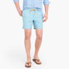 J.Crew 6 swim trunk in turquoise arrow print