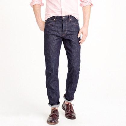 J.Crew Wallace & Barnes Straight fit jean in indigo raw selvedge