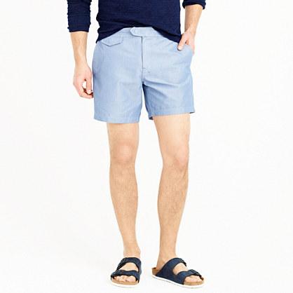 J.Crew 6.5 tab swim short in chambray