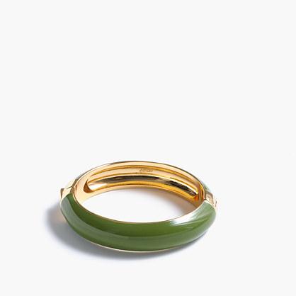 J.Crew Wide rounded enamel clamp bracelet
