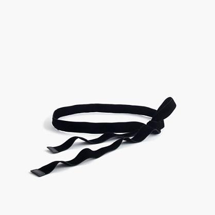 J.Crew Velvet ribbon belt