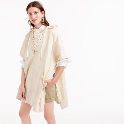 J.Crew Collection denim poncho