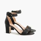 J.Crew Ankle strap high-heel sandals in leather