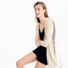 J.Crew Long cardigan sweater with striped back