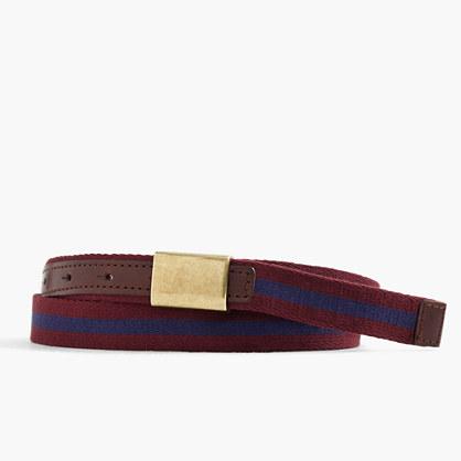 J.Crew Fabric plaque belt