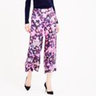 J.Crew Collection wide-leg silk pant in watercolor floral