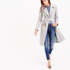 J.Crew Double-cloth belted trench coat