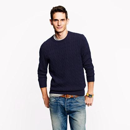 J.Crew Tall cashmere cable sweater