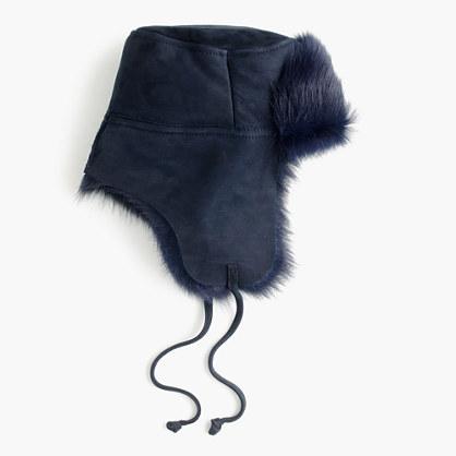 J.Crew Shearling trapper hat