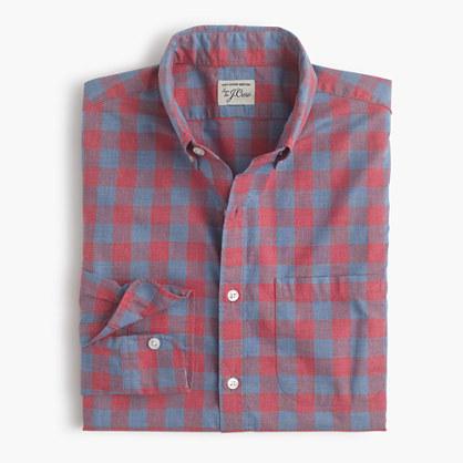 J.Crew Slim Secret Wash shirt in heather gingham
