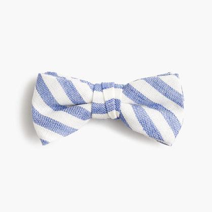 J.Crew Boys' linen-cotton bow tie in faded stripe
