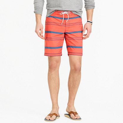 J.Crew 9 variegated-stripe board short in orange