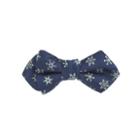 J.Crew Boys' silk bow tie with embroidered snowflakes