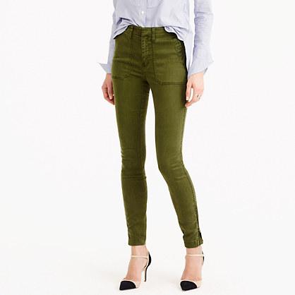 J.Crew Petite skinny stretch cargo pant with zippers