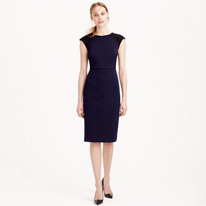 J.Crew Double-faced piqu&eacute; eyelet dress