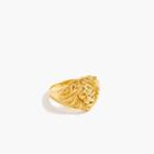 J.Crew Demi-fine 14k gold-plated lion ring