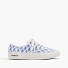 J.Crew SeaVees&reg; for J.Crew Legend sneakers in SZ Blockprints&trade; Blue Patti Leaf