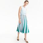 J.Crew Collection pleated silk dress
