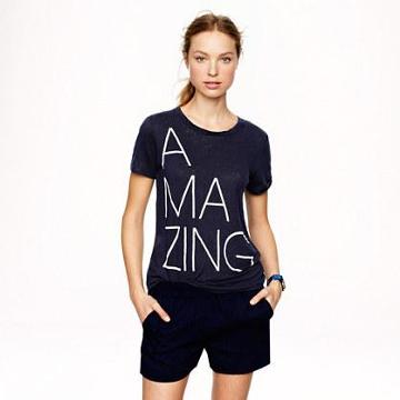 J.Crew Linen tee in amazing