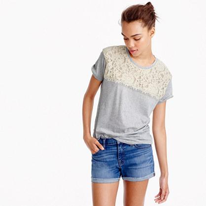 J.Crew Lace T-shirt