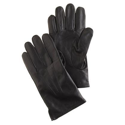 J.Crew Cashmere-lined leather smartphone gloves