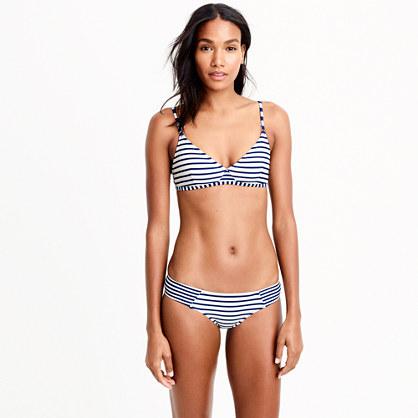 J.Crew French bikini top in mixed stripe