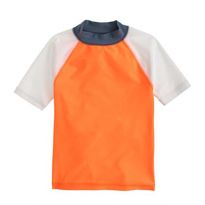 J.Crew Boys' short-sleeve mockneck rash guard