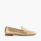 J.Crew Charlie loafers in metallic leather