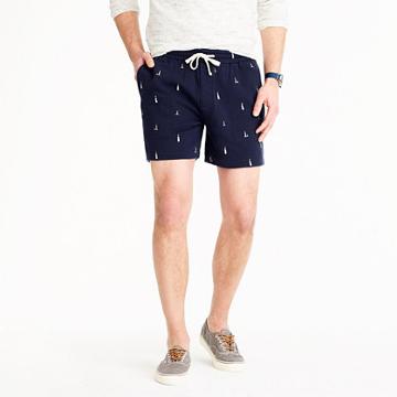 J.Crew Sweatshort in embroidered lighthouses