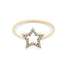 J.Crew Rosa de la Cruz London 18k gold and diamond small star ring