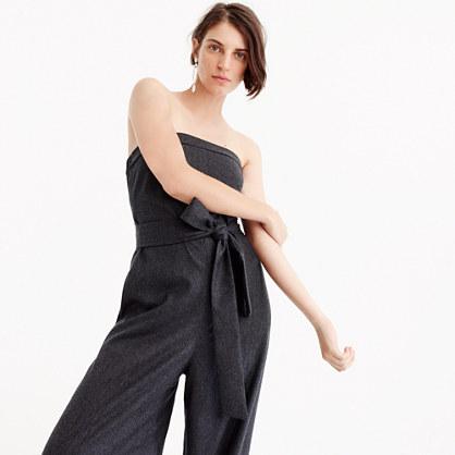 J.Crew Collection strapless wool jumpsuit
