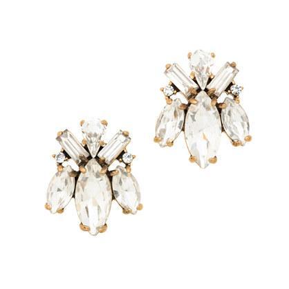 J.Crew Crystal bug earrings