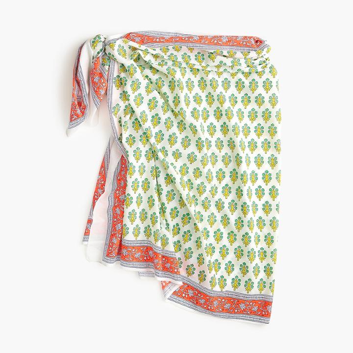 J.Crew SZ Blockprints for J.Crew sarong-scarf