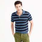 J.Crew Pima cotton short-sleeve sweater-polo in wide stripe