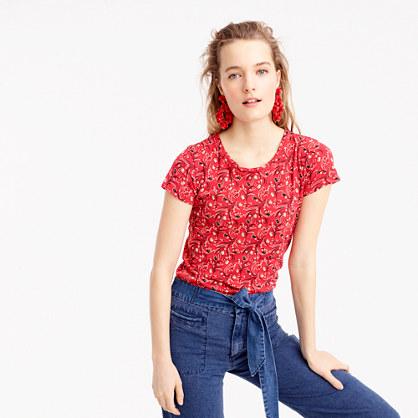 J.Crew Vintage cotton T-shirt in bandana print