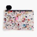 J.Crew Large vinyl pouch with glitter