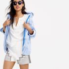 J.Crew Linen embroidered tassel short