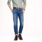 J.Crew Wallace & Barnes slim selvedge jean in White Oak Cone Denim&reg; with deck fade wash