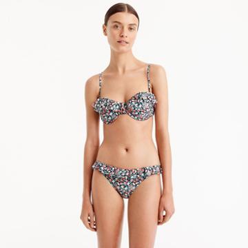 J.Crew Ruffle underwire bikini top in  Sarah floral