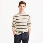 J.Crew Cotton-wool crewneck sweater in wide stripe