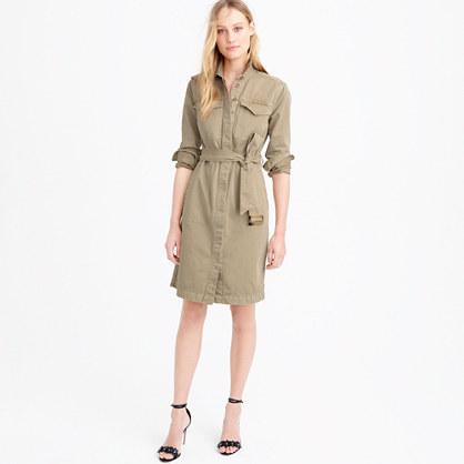 J.Crew Belted chino shirtdress