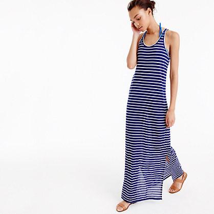 J.Crew Sunwashed cotton maxi dress in fern print