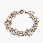 J.Crew Iridescent crystal cluster necklace