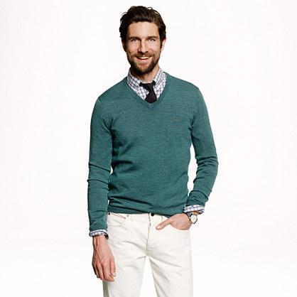 J.Crew Slim merino wool V-neck sweater