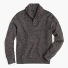 J.Crew Slim lambswool shawl-collar pullover sweater